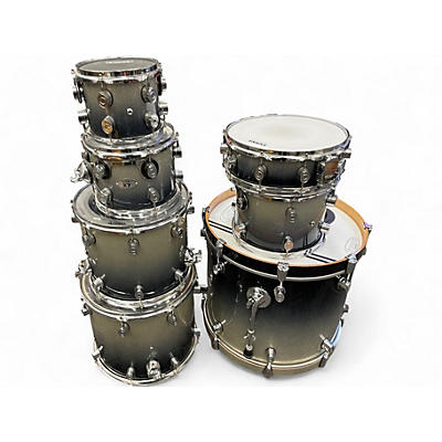 Used PDP by DW 7 Piece X7 ALL MAPLE Silverburst Drum Kit