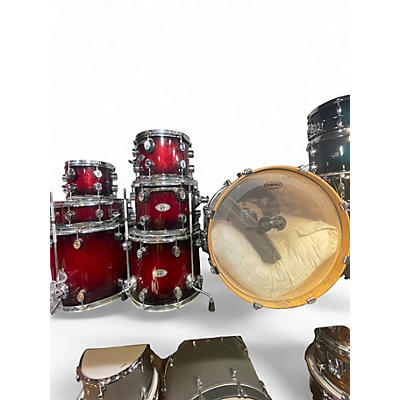 Used PDP by DW 7 Piece X7 RUBY RED Drum Kit