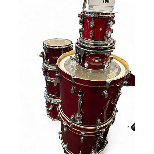 Used PDP by DW 8 Piece LX Cherry Drum Kit Cherry