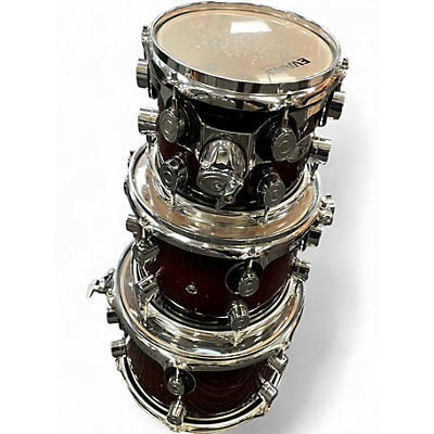 Used PDP by DW 8 Piece X7 Candy Apple Red Drum Kit