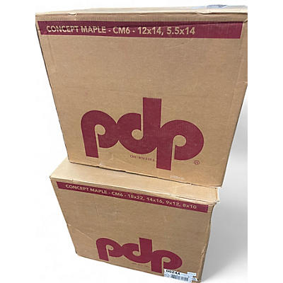 Used PDP by DW Concept Maple 6pc Gray Drum Kit