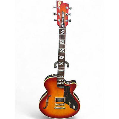 Used PEERLESS Retromatic P1 2 Color Sunburst Hollow Body Electric Guitar