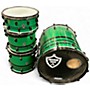 Used PRECISION DRUM CO 4 Piece PRECISION DRUM CO Green Drum Kit Green