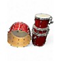 Used PRECISION DRUM CO 4 Piece PRECISION DRUM CO RED SPARKLE Drum Kit RED SPARKLE