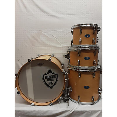 PRECISION DRUM CO Used PRECISION DRUM CO 4 piece Maple Bop Kit Natural Drum Kit