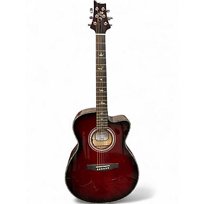Used PRS A50E Chrome Red Acoustic Electric Guitar
