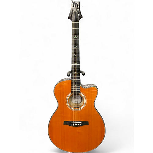 Used PRS A50E SE NATURAL TOP FLAMED CHARCOAL BACK Acoustic Electric Guitar NATURAL TOP FLAMED CHARCOAL BACK