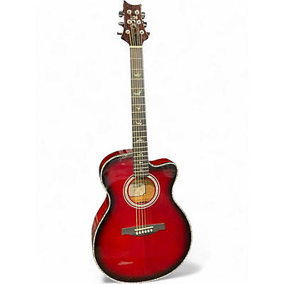 Used PRS A50e Dark Cherry Burst Acoustic Electric Guitar