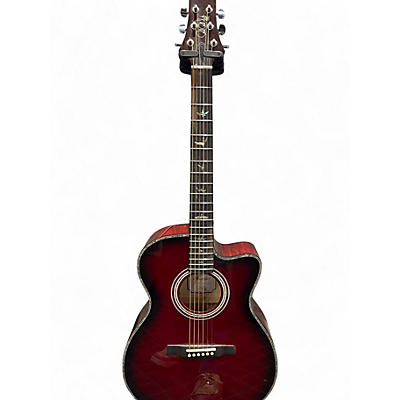 Used PRS ANGELUS A50E Red Acoustic Electric Guitar