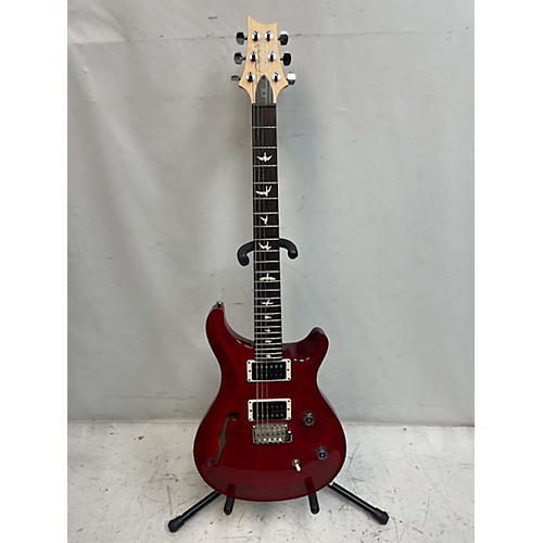 PRS Used PRS CE24 Semi-Hollow Trans Crimson Red Hollow Body Electric Guitar Trans Crimson Red