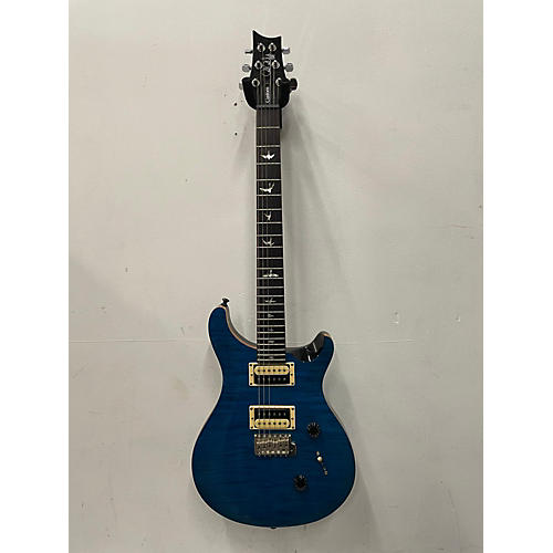 PRS Used PRS CM25 SE Custom 24 Trans Blue Solid Body Electric Guitar Trans Blue