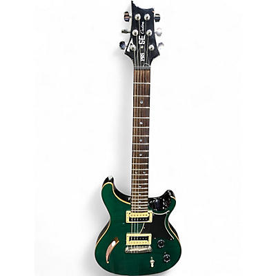 Used PRS CMSH SE Custom Green Hollow Body Electric Guitar