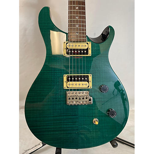 PRS Used PRS Custom 22 Flat Top Turquoise Solid Body Electric Guitar Turquoise