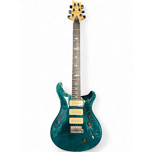 Used PRS Custom 22 Soapbar Turquoise Solid Body Electric Guitar Turquoise