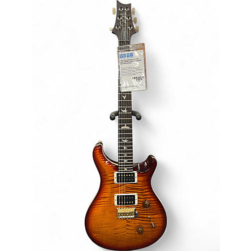 Used PRS Custom 24 10 Top Dark Cherry Burst Solid Body Electric Guitar Dark Cherry Burst