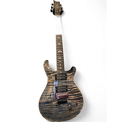 Used PRS Custom 24 10 Top Floyd Whale Blue Solid Body Electric Guitar