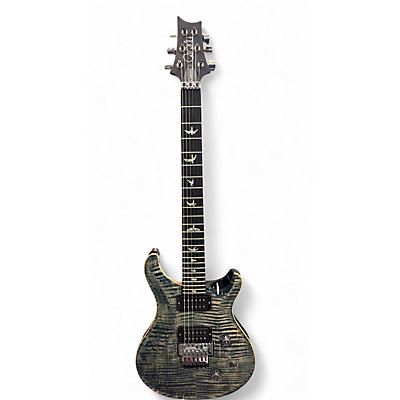 Used PRS Custom 24 10 Top Floyd rose Whale Blue Solid Body Electric Guitar