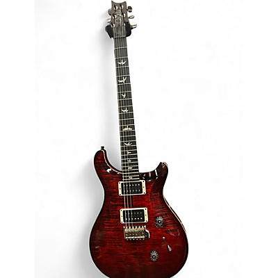 Used PRS Custom 24 10 Top TRANS RED Solid Body Electric Guitar