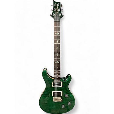 Used PRS Custom 24 10 Top  Trans Green Solid Body Electric Guitar