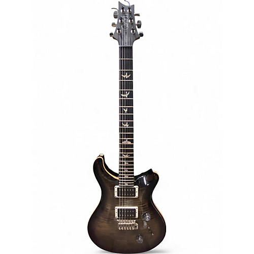 Used PRS Custom 24 Black and Silver Solid Body Electric Guitar Black and Silver