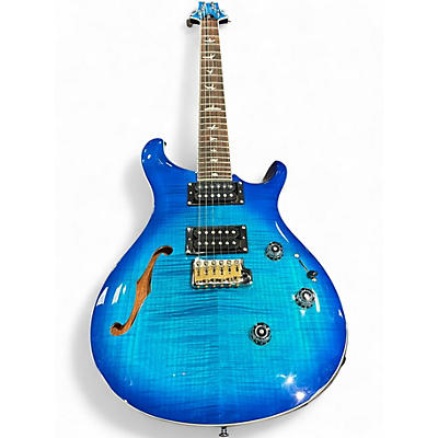 Used PRS Custom 24 Semi Hollow Piezo Lake Blue Hollow Body Electric Guitar