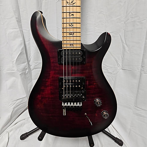 PRS Used PRS DUSTIE WARING CE24 FLOYD Black Cherry Solid Body Electric Guitar Black Cherry