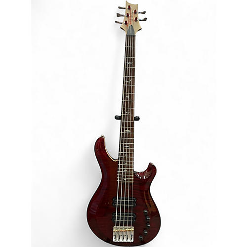 Used PRS Gary Grainger Signature 5 String 10 Top RED FLAME TOP Electric Bass Guitar RED FLAME TOP