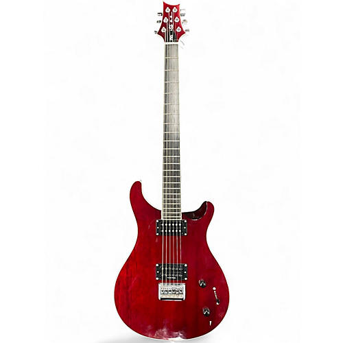 Used PRS Mike Mushok Signature Baritone SE Crimson Red Trans Solid Body Electric Guitar Crimson Red Trans