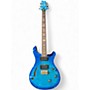 Used PRS PRS CUSTOM 24 Piezo semi hallow Lake Blue Hollow Body Electric Guitar Lake Blue