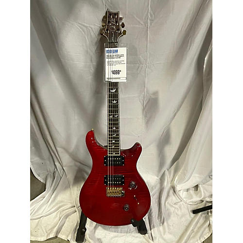 PRS Used PRS PRS Custom 24 30th Anniversary 10 TOP Scarlett Red Solid Body Electric Guitar Scarlett red