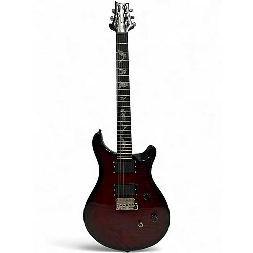 Used PRS Paul Allender Signature SE Black Cherry Solid Body Electric Guitar Black Cherry