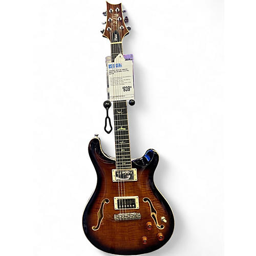 Used PRS Piezo SE Tobacco Burst Hollow Body Electric Guitar Tobacco Burst