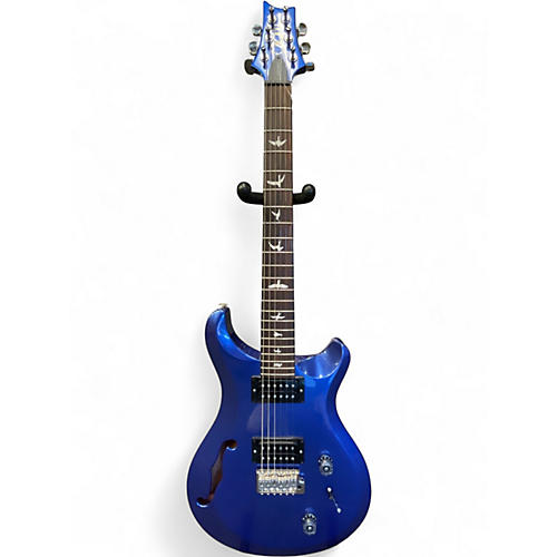 Used PRS S2 Custom 22 Semi-Hollow Metallic Blue Solid Body Electric Guitar Metallic Blue