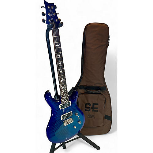 PRS Used PRS S2 Custom 24 08 Trans Blue Solid Body Electric Guitar Trans Blue