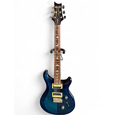 Used PRS S2 Custom 24 Sapphire Blue Trans Solid Body Electric Guitar