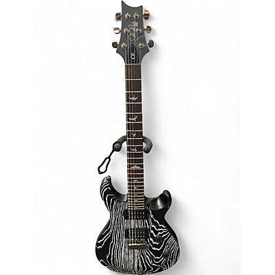 Used PRS SE CE 24 Limited Sandblasted Ash Sandblasted Black & White Solid Body Electric Guitar