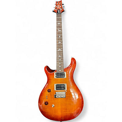 Used PRS SE CUSTOM 24-08 Left Handed Cherry Sunburst Solid Body Electric Guitar