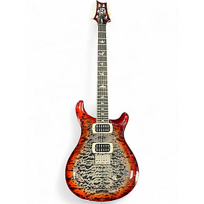 Used PRS SE CUSTOM 24-08 QUILT CHARCOAL CHERRY BURST Solid Body Electric Guitar