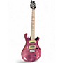 Used PRS SE CUSTOM 24 7 Pink Solid Body Electric Guitar Pink