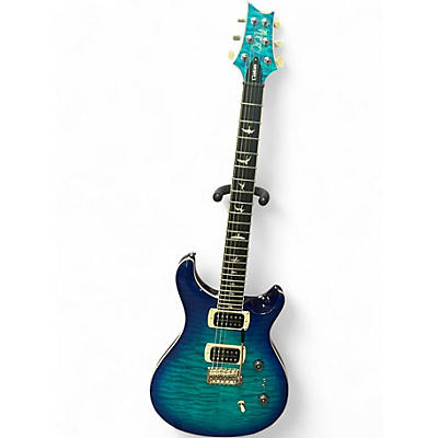 Used PRS SE CUSTOM 24 Quilt Top Lake Blue Solid Body Electric Guitar