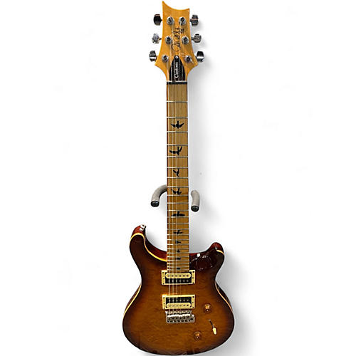 Used PRS SE CUSTOM 24 ROASTED MAPLE FRETBOARD BLACK GOLD SUNBURST Solid Body Electric Guitar BLACK GOLD SUNBURST