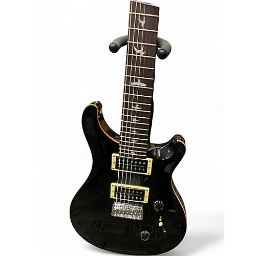 Used PRS SE CUSTOM 7 STRING Black Solid Body Electric Guitar Black