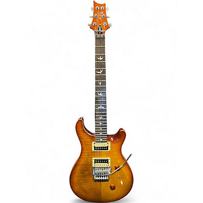 Used PRS SE CUSTOM FR Flamed Orange Solid Body Electric Guitar