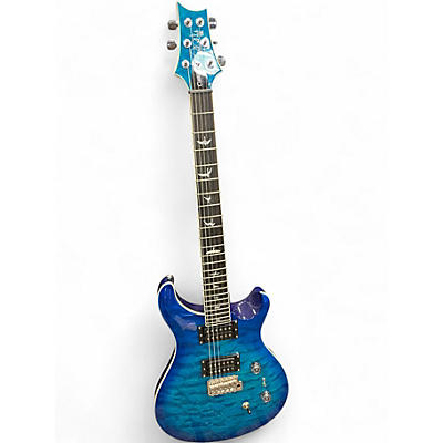 Used PRS SE CUSTOM LAKE BLUE Solid Body Electric Guitar