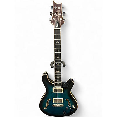 Used PRS SE CUSTOM PIEZO Blue Sunburst Hollow Body Electric Guitar