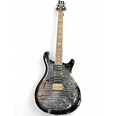 Used PRS SE CUSTOM PIEZO Trans Black Hollow Body Electric Guitar