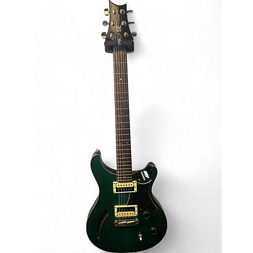 PRS Used PRS SE CUSTOM THIN LINE TRANS GREEN  Hollow Body Electric Guitar TRANS GREEN