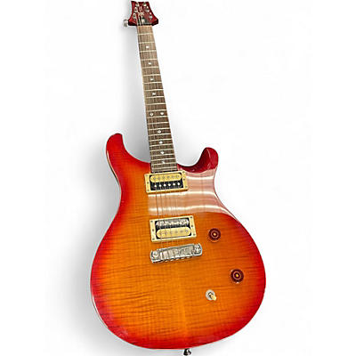 Used PRS SE Custom 22 Cherry Sunburst Solid Body Electric Guitar