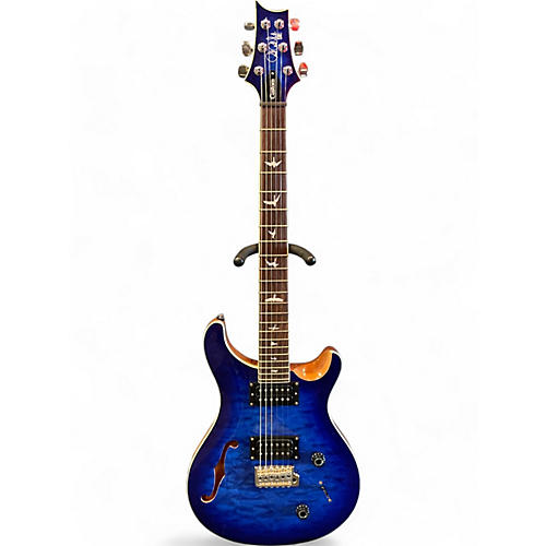 PRS Used PRS SE Custom 22 Quilted Limited Edition Faded Blue Burst Hollow Body Electric Guitar Faded Blue Burst