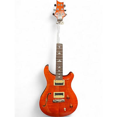 Used PRS SE Custom 22 Semi-Hollowbody 2 Tone Sunburst Hollow Body Electric Guitar